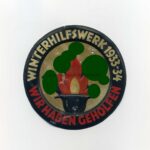 Türplakette " Winterhilfswerk 1933-34 Wir haben geholfen" Durchmesser 95mm