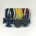 3er Ordensspange EK2. 1914, Friedrich August Medaille Bronze, Ehrenkreuz für Frontkämpfer