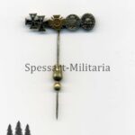 5er Miniatur Anstecknadel EK1, EK2, FEK, WEU, VWA schwarz