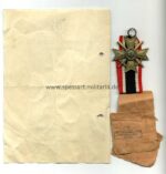 Kriegsverdienstkreuz 2. Klasse mit Schwertern, Urkunde Hst.100 – Bild 2