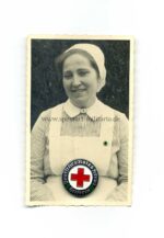 Deutsches Rotes Kreuz Helferinen Abzeichen mit Trägerfoto