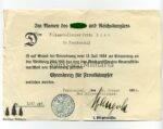 Urkunden, Dokumenten, Wehrpass und Soldbuch Nachlass eines Leutnants der Reserve des 17. bayrischen Infanterie Regiment, später Leutnant ausser Dienst. Seltene Doppelverleihung des KVKs – Bild 6