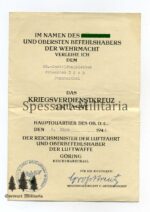 Urkunden, Dokumenten, Wehrpass und Soldbuch Nachlass eines Leutnants der Reserve des 17. bayrischen Infanterie Regiment, später Leutnant ausser Dienst. Seltene Doppelverleihung des KVKs – Bild 7