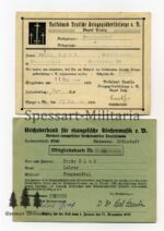 Urkunden, Dokumenten, Wehrpass und Soldbuch Nachlass eines Leutnants der Reserve des 17. bayrischen Infanterie Regiment, später Leutnant ausser Dienst. Seltene Doppelverleihung des KVKs – Bild 29