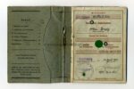 Wehrpass Heer 2. Form Aschaffenburg, Char. Oberleutnant Fahr-Ersatz-Abteilung 13 mit Lehrgang Panzernahbekämpfung und Sperrdienst – Bild 2