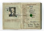 Wehrpass Heer 2. Form Aschaffenburg, Char. Oberleutnant Fahr-Ersatz-Abteilung 13 mit Lehrgang Panzernahbekämpfung und Sperrdienst – Bild 3