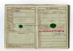 Wehrpass Heer 2. Form Aschaffenburg, Char. Oberleutnant Fahr-Ersatz-Abteilung 13 mit Lehrgang Panzernahbekämpfung und Sperrdienst – Bild 4