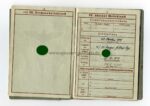Wehrpass Heer 2. Form Aschaffenburg, Char. Oberleutnant Fahr-Ersatz-Abteilung 13 mit Lehrgang Panzernahbekämpfung und Sperrdienst – Bild 5
