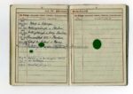 Wehrpass Heer 2. Form Aschaffenburg, Char. Oberleutnant Fahr-Ersatz-Abteilung 13 mit Lehrgang Panzernahbekämpfung und Sperrdienst – Bild 12