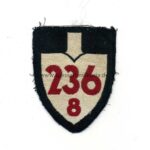 Reichsarbeitsdienst Ärmelspaten für Mannschaften Abteilung 236/8