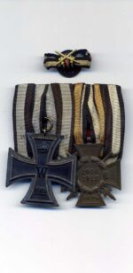 2er Ordensspange Eisernes Kreuz 2.Klasse 1914 und Ehrenkreuz für Frontkämpfer 1914/1918