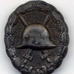 Verwundeten-Abzeichen für die Armee und Kolonialtruppen 1918 in schwarz