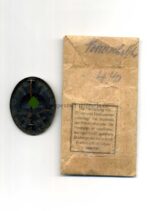 Verwundetenabzeichen 1939 in Schwarz mit LDO-Verleihungstüte L/16 "chaotic pattern" selten – Bild 2