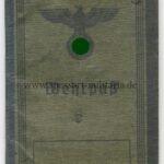 Wehrpass Heer 2.Form Wiesbaden, Landwehr 2