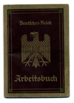 Arbeitsbuch 3. Reich, Angerburg "letzte Arbeitsstelle Hotel Adlon Berlin"!