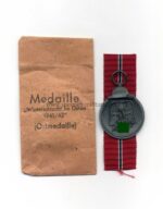 Ostmedaille mit Verleihungstüte, Hst. 20, Winterschlacht im Osten 1941/42