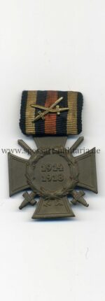 Ehrenkreuz für Frontkämpfer 1914-1918 an Feldspange, Herst. GG