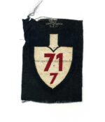 Reichsarbeitsdienst Ärmelspaten für Mannschaften Abteilung 71/7