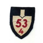 Reichsarbeitsdienst Ärmelspaten für Mannschaften Abteilung 53/4