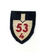 Reichsarbeitsdienst Ärmelspaten für Mannschaften Abteilung 53/4