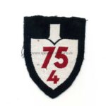 Reichsarbeitsdienst Ärmelspaten für Mannschaften Abteilung 75/4