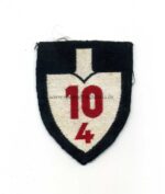 Reichsarbeitsdienst Ärmelspaten für Mannschaften Abteilung 10/4