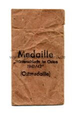 Ostmedaille Verleihungstüte, Hst. 98, Winterschlacht im Osten 1941/42