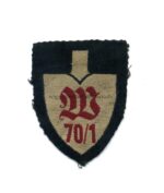 Reichsarbeitsdienst Ärmelspaten für Mannschaften Abteilung 70/1 Westwall