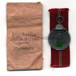 Ostmedaille mit Verleihungstüte, Hst. 13, Winterschlacht im Osten 1941/42