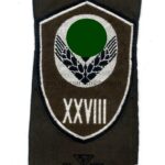 Reichsarbeitsdienst weiblich Ärmelschild für Mannschaften "XVIII"