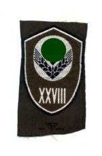 Reichsarbeitsdienst weiblich Ärmelschild für Mannschaften "XVIII"