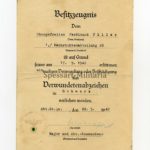 Urkunde Verwundetenabzeichen Schwarz 1939 Nachrichtenabteilung 28