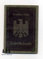 Arbeitsbuch eines Mannes aus Essen beschäftigt im Raum Alzenau/Aschaffenburg