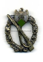 Infanterie-Sturmabzeichen in Bronze "4" F.W. Assmann & Söhne, Lüdenscheid