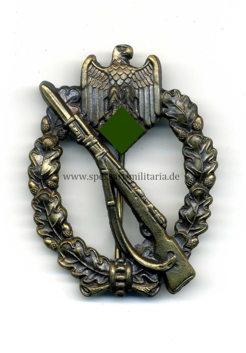 Infanterie-Sturmabzeichen in Bronze "4" F.W. Assmann & Söhne, Lüdenscheid