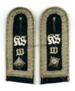 Wehrmacht Heer Infanterie Paar Schulterklappen für einen Feldwebel der Kriegsschule "Wiener Neustadt"