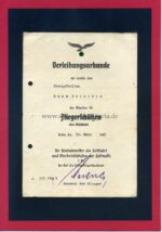 Luftwaffe Ehrenpokal Nachlass des Unteroffiziers Hans Peleikis 11. Zerstörergeschwader 26 “Horst Wessel” Junkers Ju-88, sehr selten – Bild 4