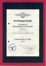Luftwaffe Ehrenpokal Nachlass des Unteroffiziers Hans Peleikis 11. Zerstörergeschwader 26 “Horst Wessel” Junkers Ju-88, sehr selten – Bild 7