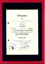 Luftwaffe Ehrenpokal Nachlass des Unteroffiziers Hans Peleikis 11. Zerstörergeschwader 26 “Horst Wessel” Junkers Ju-88, sehr selten – Bild 8