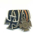 2er Ordensspange Eisernes Kreuz 2. Klasse 1914 und Ehrenkreuz für Frontkämpfer