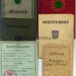 Wehrpass, Soldbuch und Dokumente eines Unteroffiziers aus Mörfelden Kreis Groß-Gerau Hessen