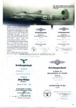 Luftwaffe Ehrenpokal Nachlass des Unteroffiziers Hans Peleikis 11. Zerstörergeschwader 26 “Horst Wessel” Junkers Ju-88, sehr selten – Bild 16