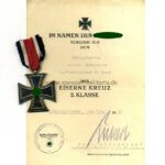 Eisernes Kreuz 2. Klasse 1939 mit Urkunde, 4./ Flakregiment 19 (mot)