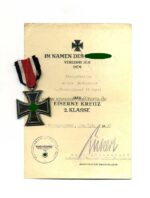 Eisernes Kreuz 2. Klasse 1939 mit Urkunde, 4./ Flakregiment 19 (mot)