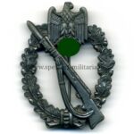 Infanteriesturmabzeichen in Silber mit Hersteller "M.K.4"