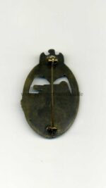 Panzerkampfabzeichen in Bronze Hersteller "Karl Wurster, Markneukirchen" selten – Bild 2