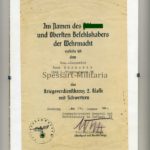 Kriegsverdienstkreuz 2. Klasse 1939 mit Urkunde Flakregiment 36 – Bild 2