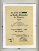 Kriegsverdienstkreuz 2. Klasse 1939 mit Urkunde Flakregiment 36 – Bild 2