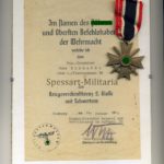 Kriegsverdienstkreuz 2. Klasse 1939 mit Urkunde Flakregiment 36