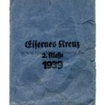 Verleihungstüte Eisernes Kreuz 2. Klasse 1939 – Hersteller Klein und Quenzer, Idar-Oberstein